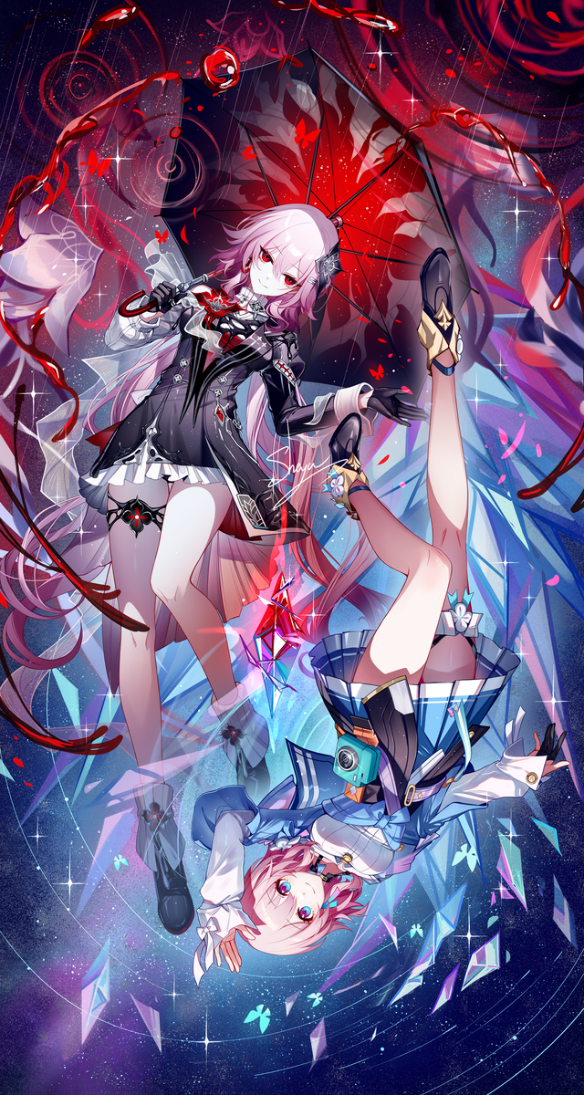 This is a pixiv picture whose title is 🌙☀.