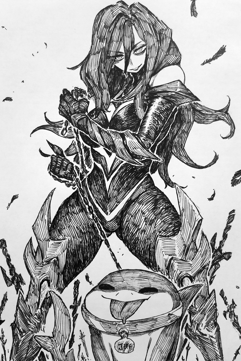 This is a pixiv picture whose title is Hel Hound.