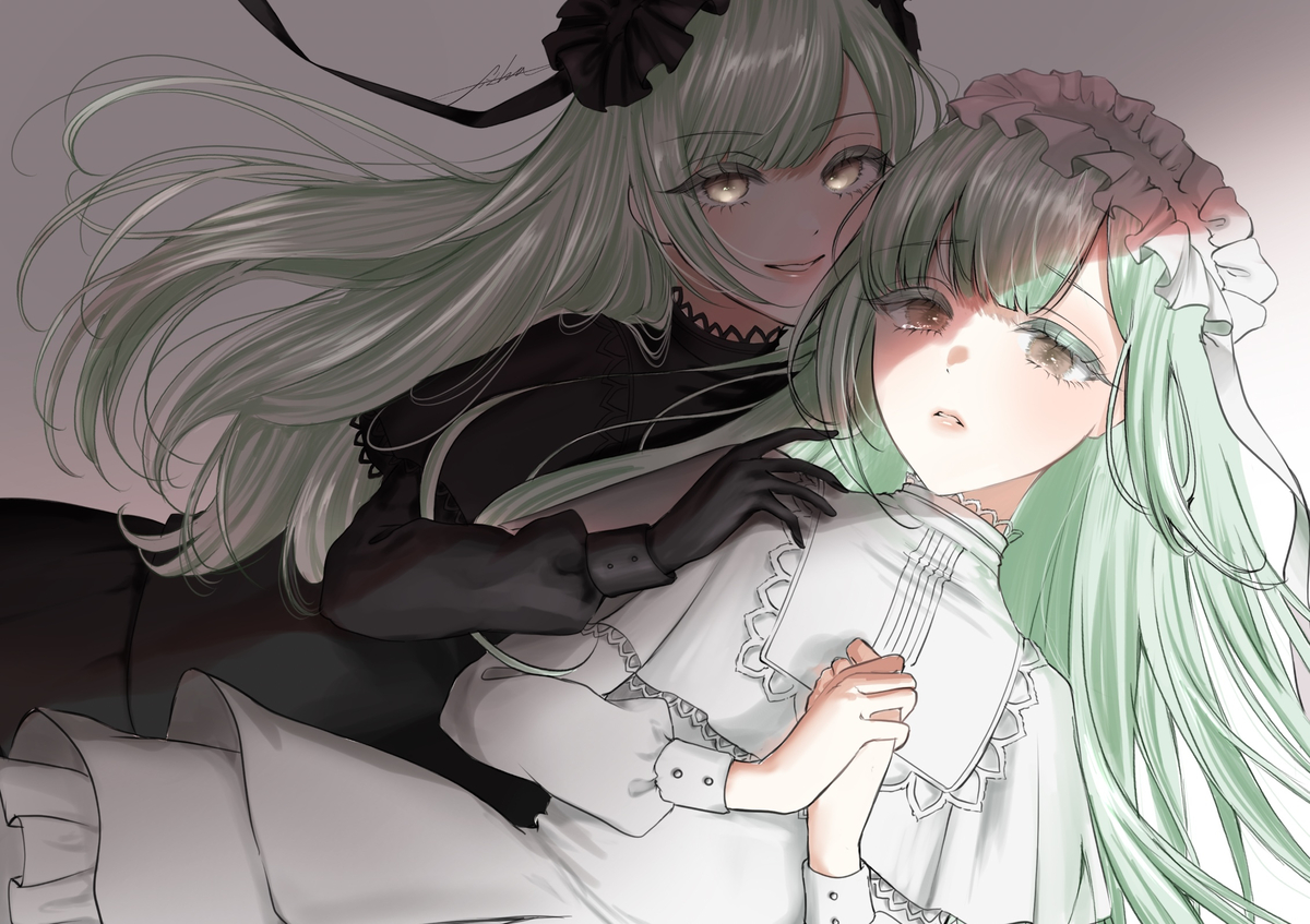 This is a pixiv picture whose title is モーティス＆睦.