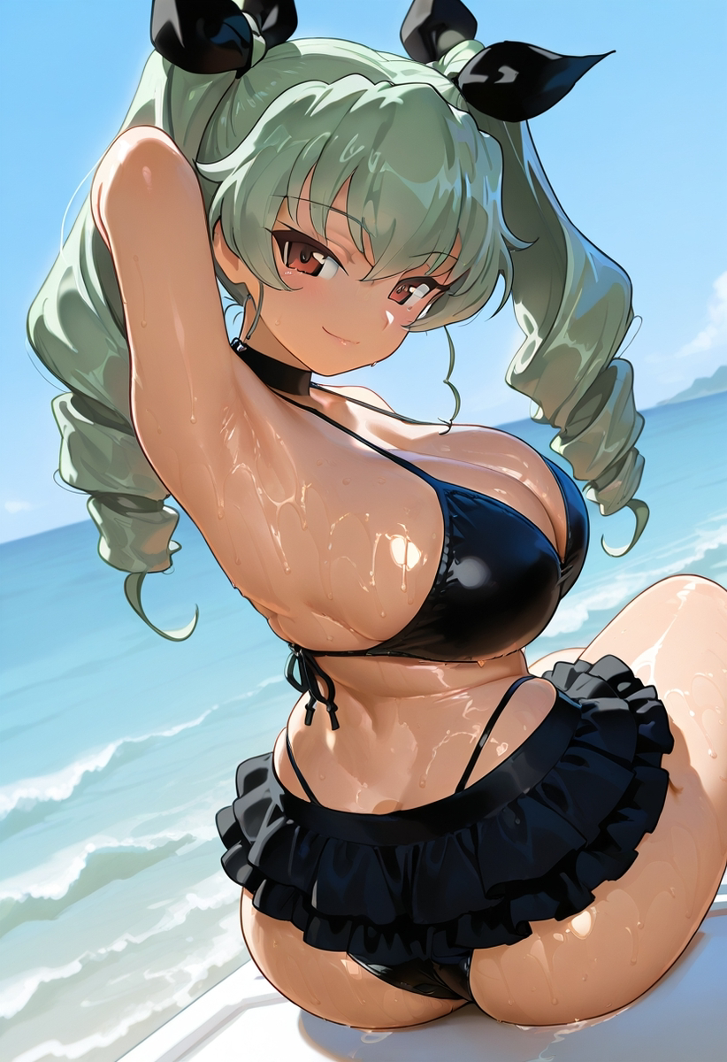 This is a pixiv picture whose title is アンチョビ(GuP).