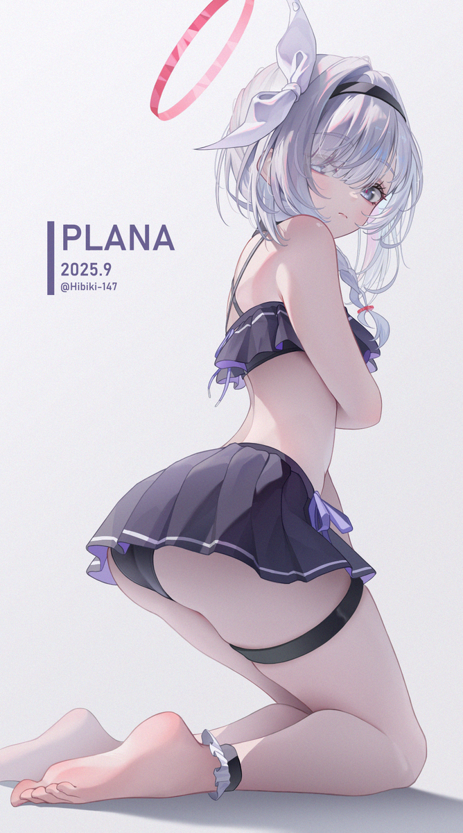 This is a pixiv picture whose title is 泳装普拉娜.