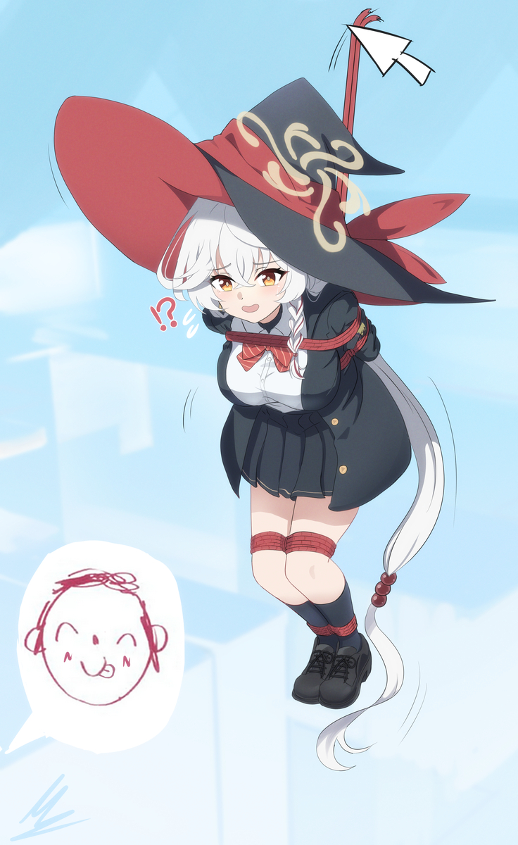 This is a pixiv picture whose title is 縛られたエリ.