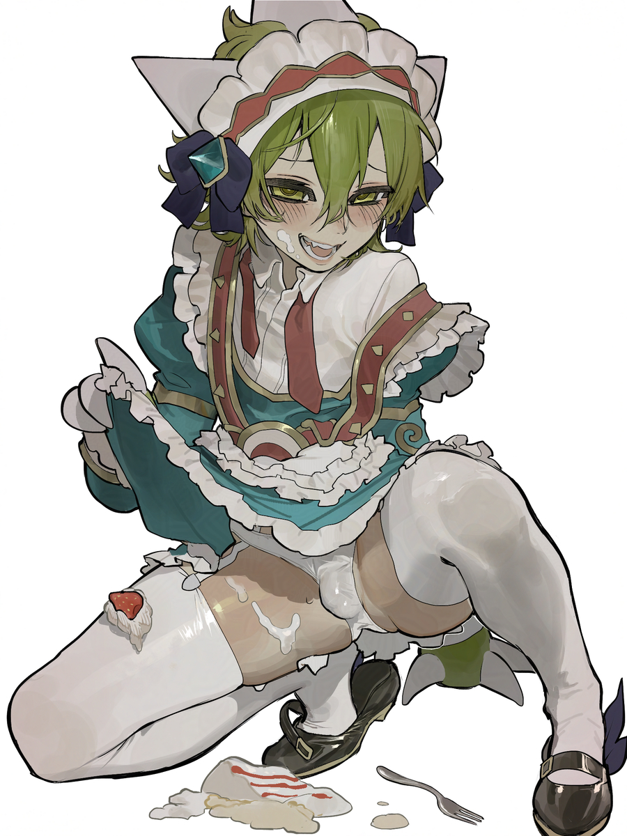 This is a pixiv picture whose title is 메이드 람머스.