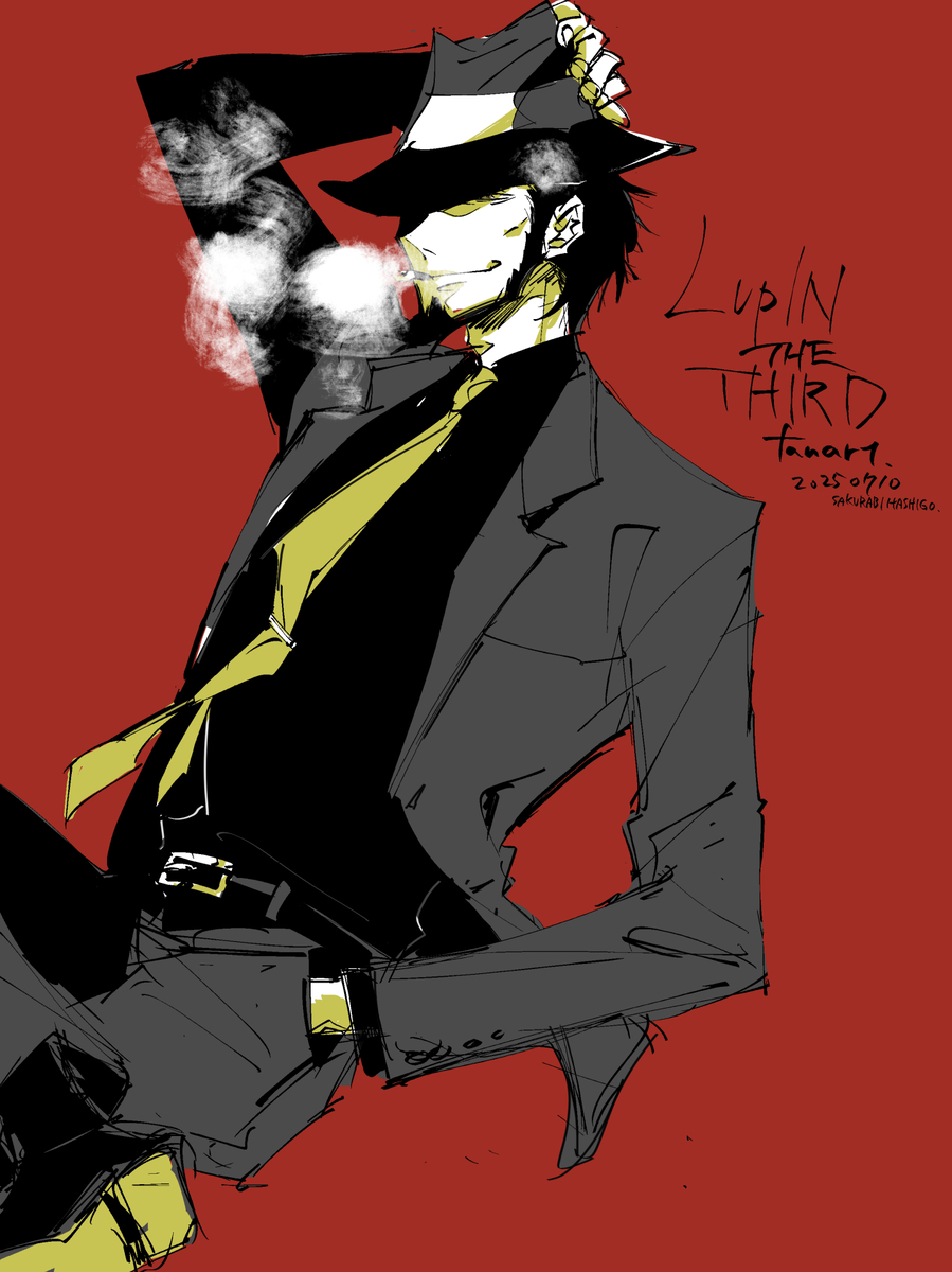 This is a pixiv picture whose title is ルパン.