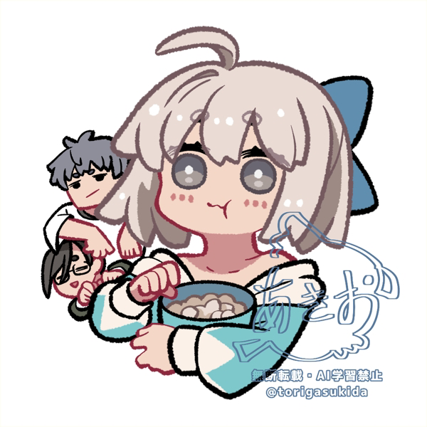 This is a pixiv picture whose title is 🍿.