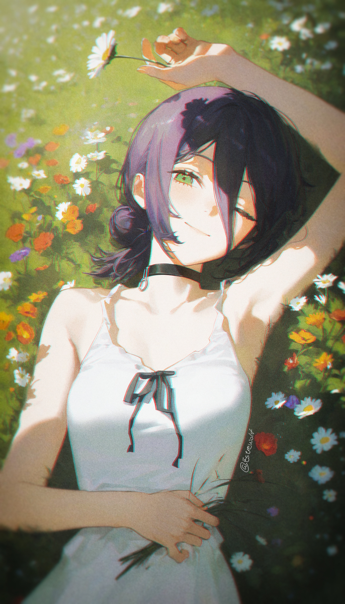 This is a pixiv picture whose title is 花.