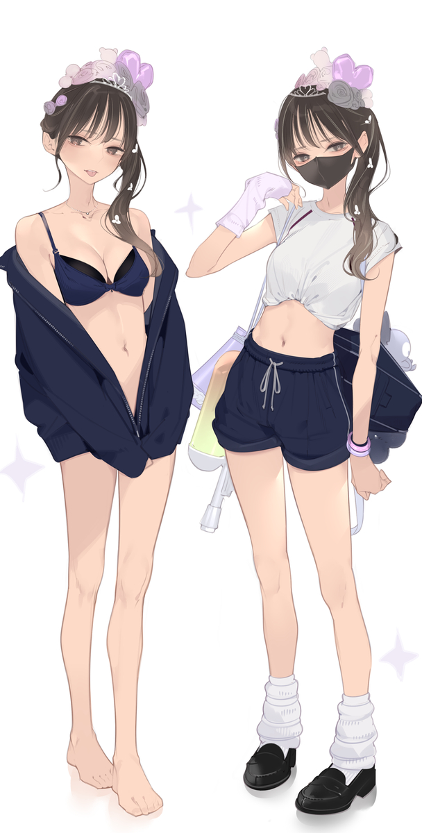 This is a pixiv picture whose title is ひるもよるも体育祭ガール.