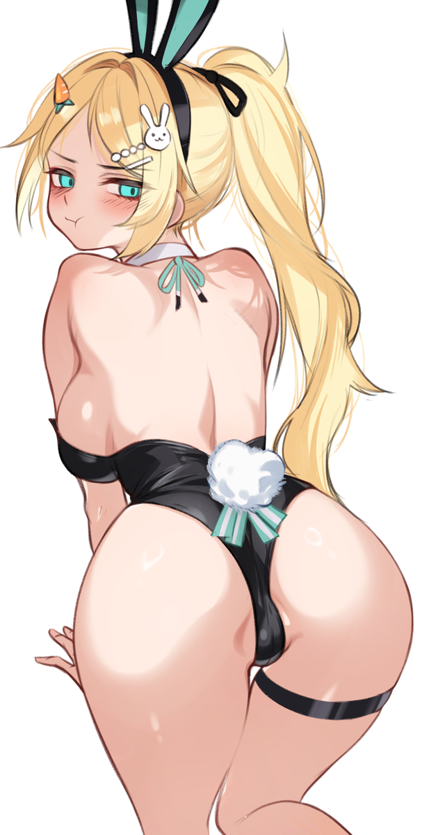 This is a pixiv picture whose title is Bunny girl Nicky.