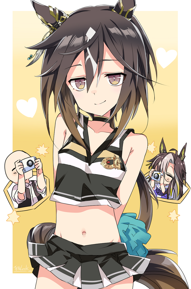 This is a pixiv picture whose title is ステゴのチアガール💛.
