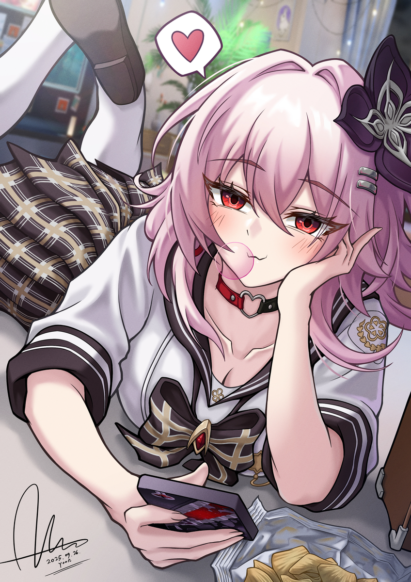 This is a pixiv picture whose title is 長夜月.