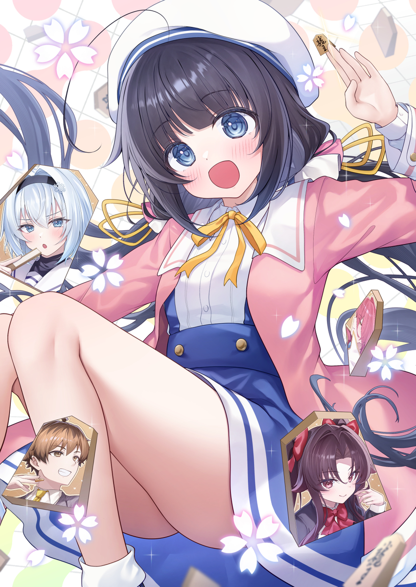 This is a pixiv picture whose title is りゅうおうのおしごと！🌸.