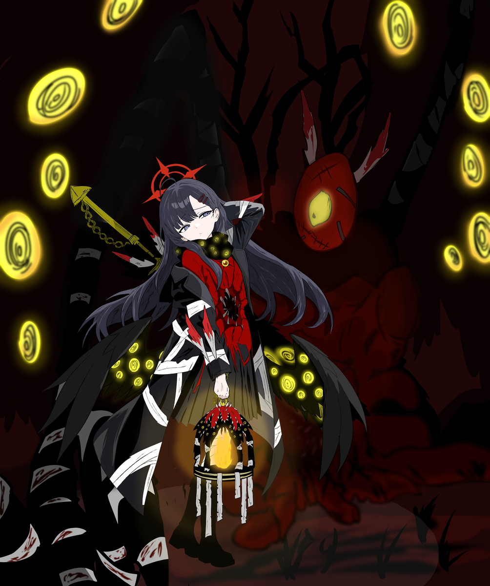 This is a pixiv picture whose title is 仲正イチカ×黄昏.