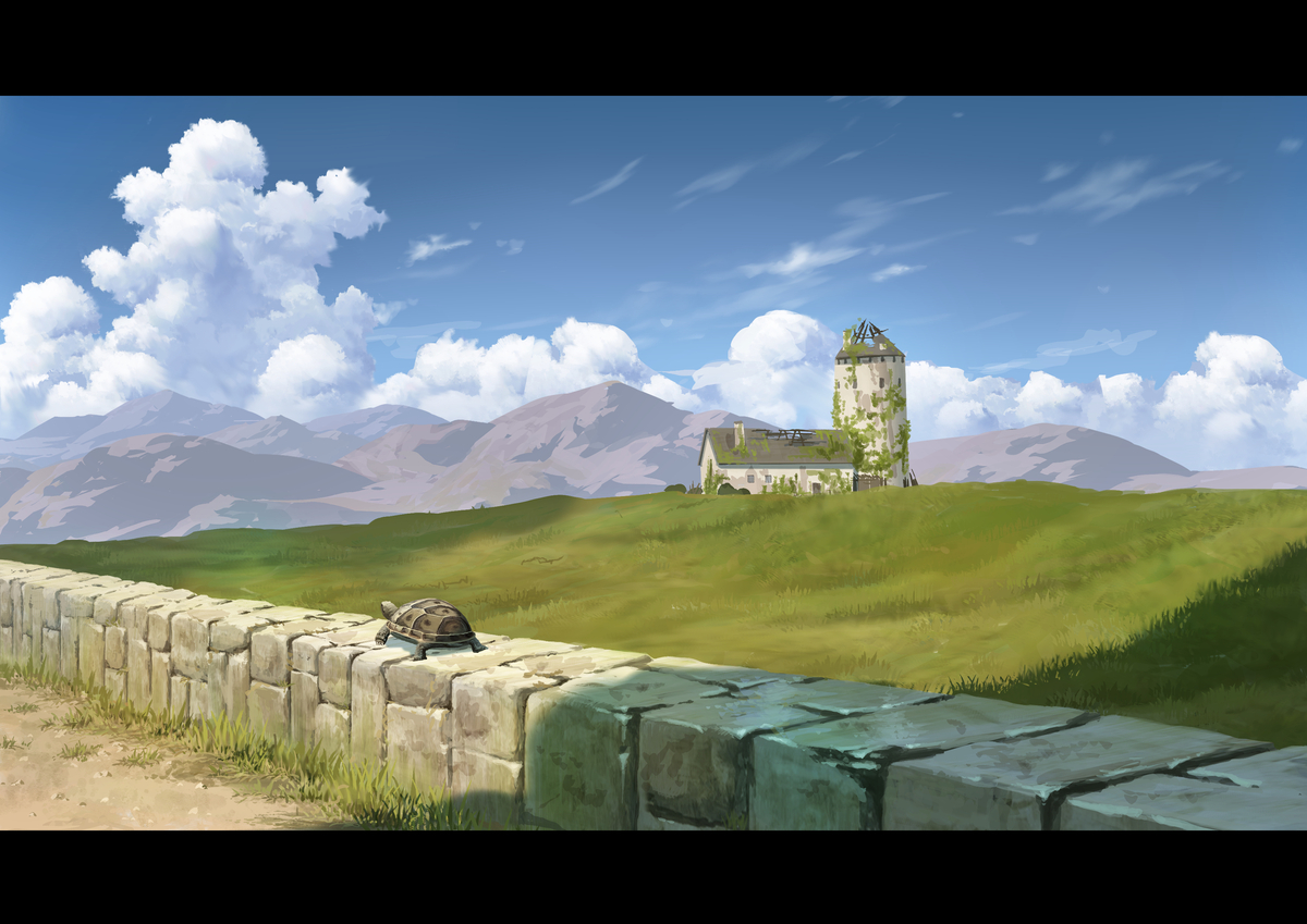 This is a pixiv picture whose title is 旅路.