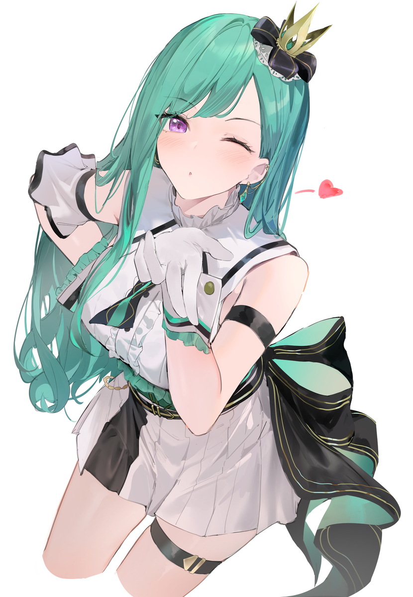 This is a pixiv picture whose title is 💚.