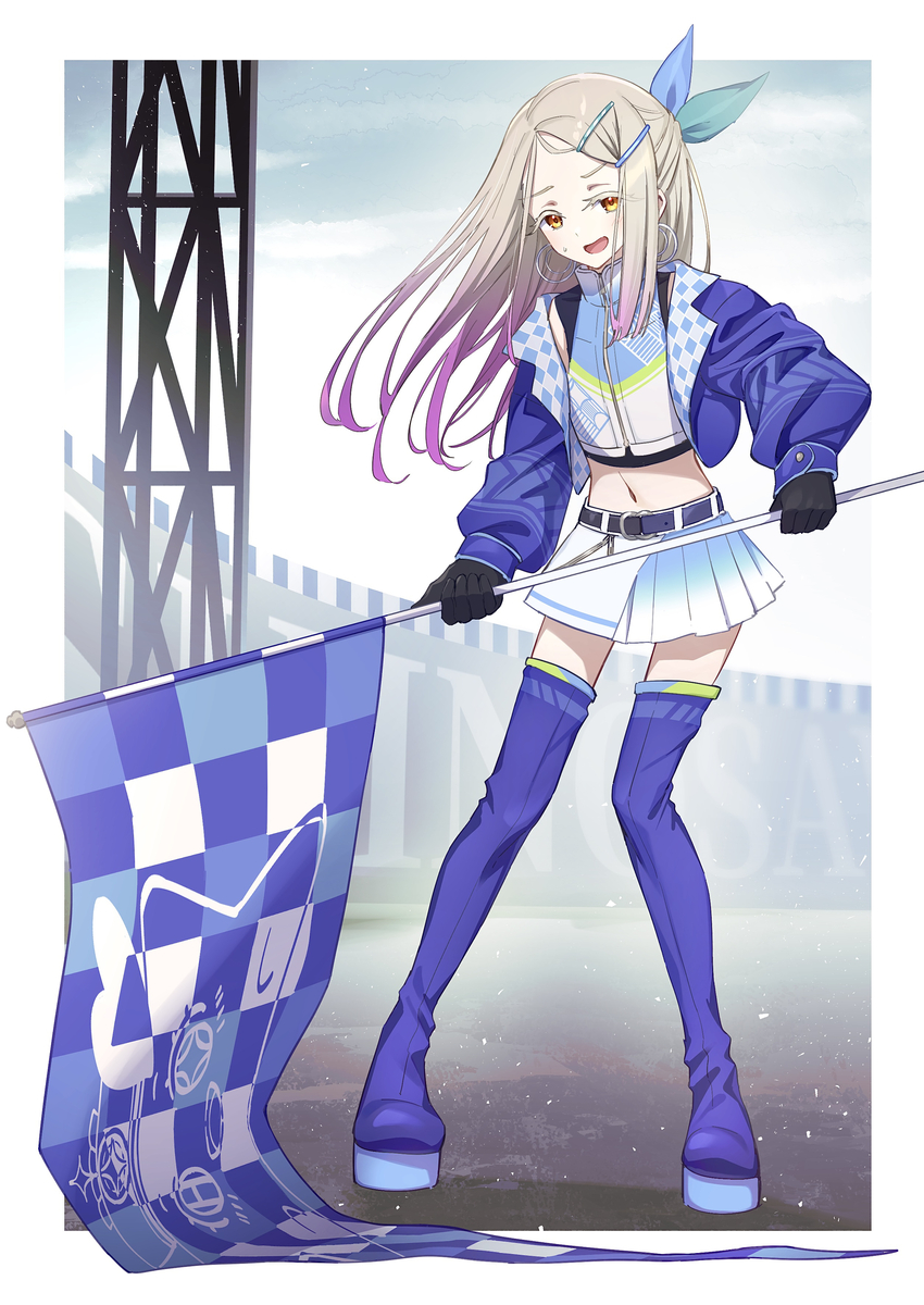 This is a pixiv picture whose title is レーシング篠澤さん.