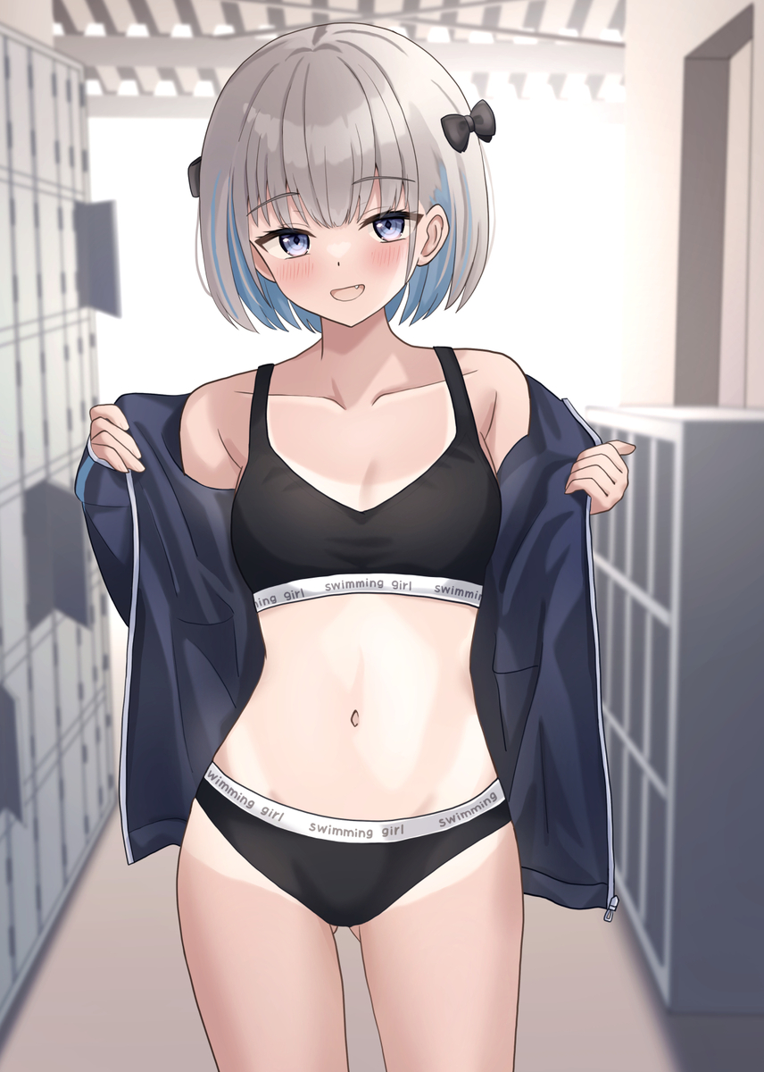 This is a pixiv picture whose title is こんなに日焼けしちゃったんですよぉ…先輩。.