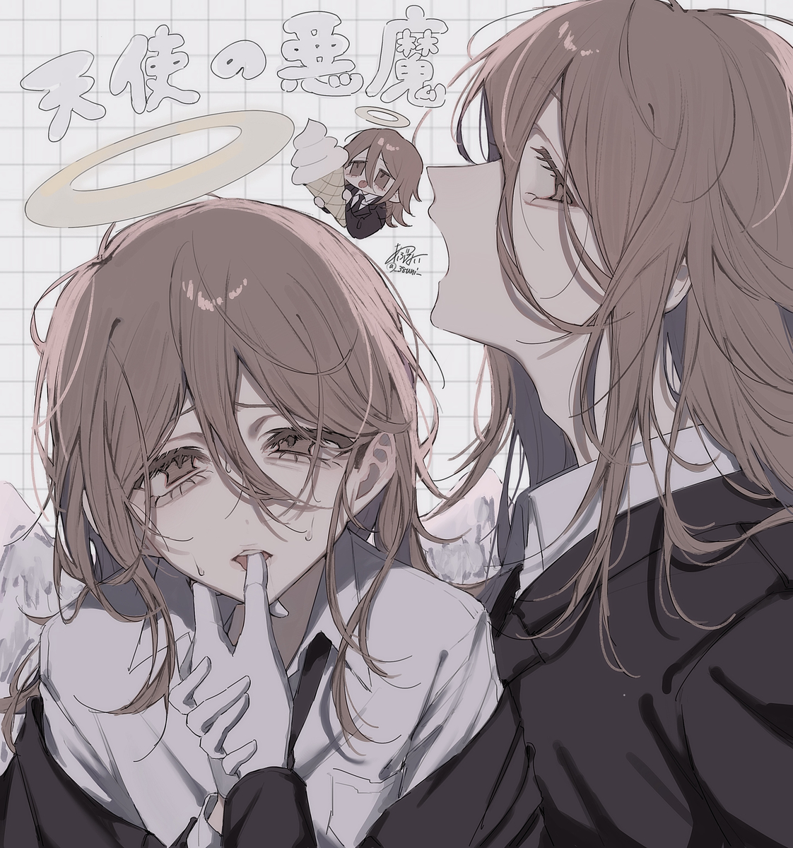 This is a pixiv picture whose title is 天使.