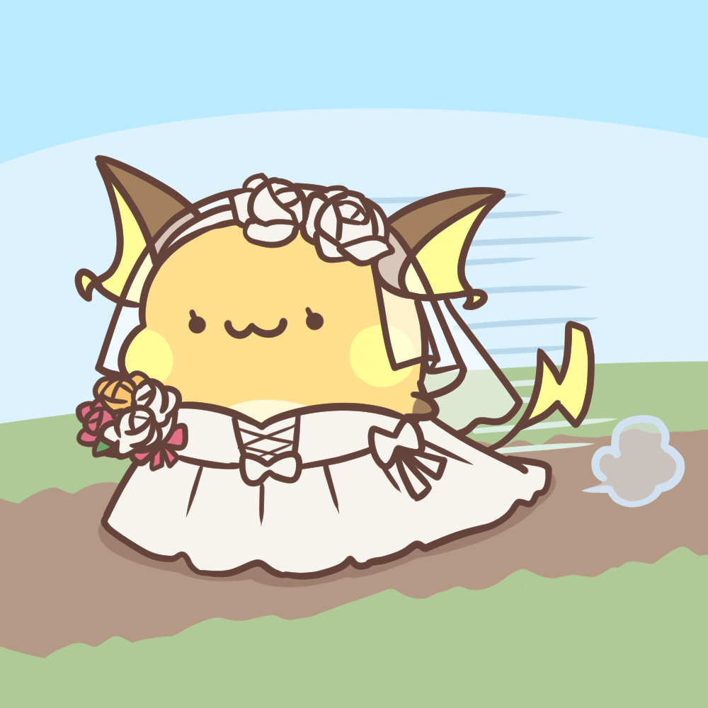 This is a pixiv picture whose title is お嫁にいけない.