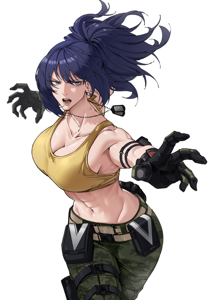 This is a pixiv picture whose title is Leona Heidern.