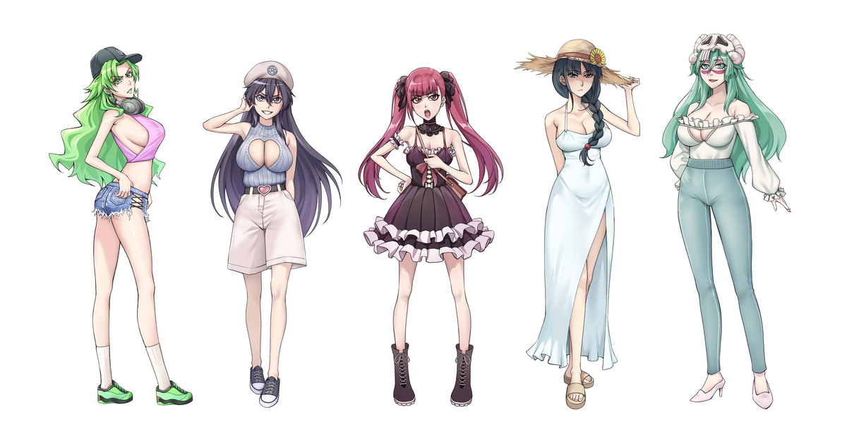 This is a pixiv picture whose title is 死神女性便服系列part.2+part.1調整+單人.