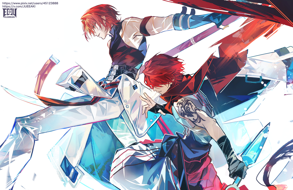 This is a pixiv picture whose title is 赤.