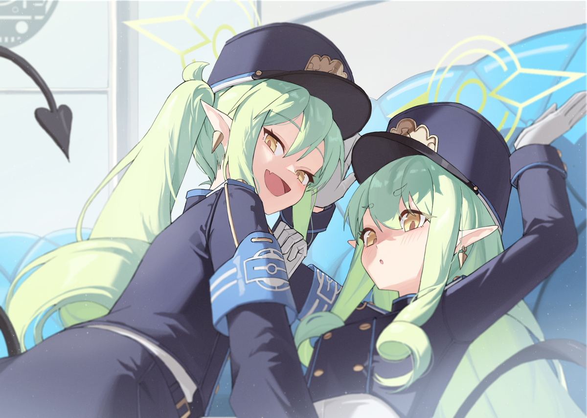 This is a pixiv picture whose title is BlueArchive.