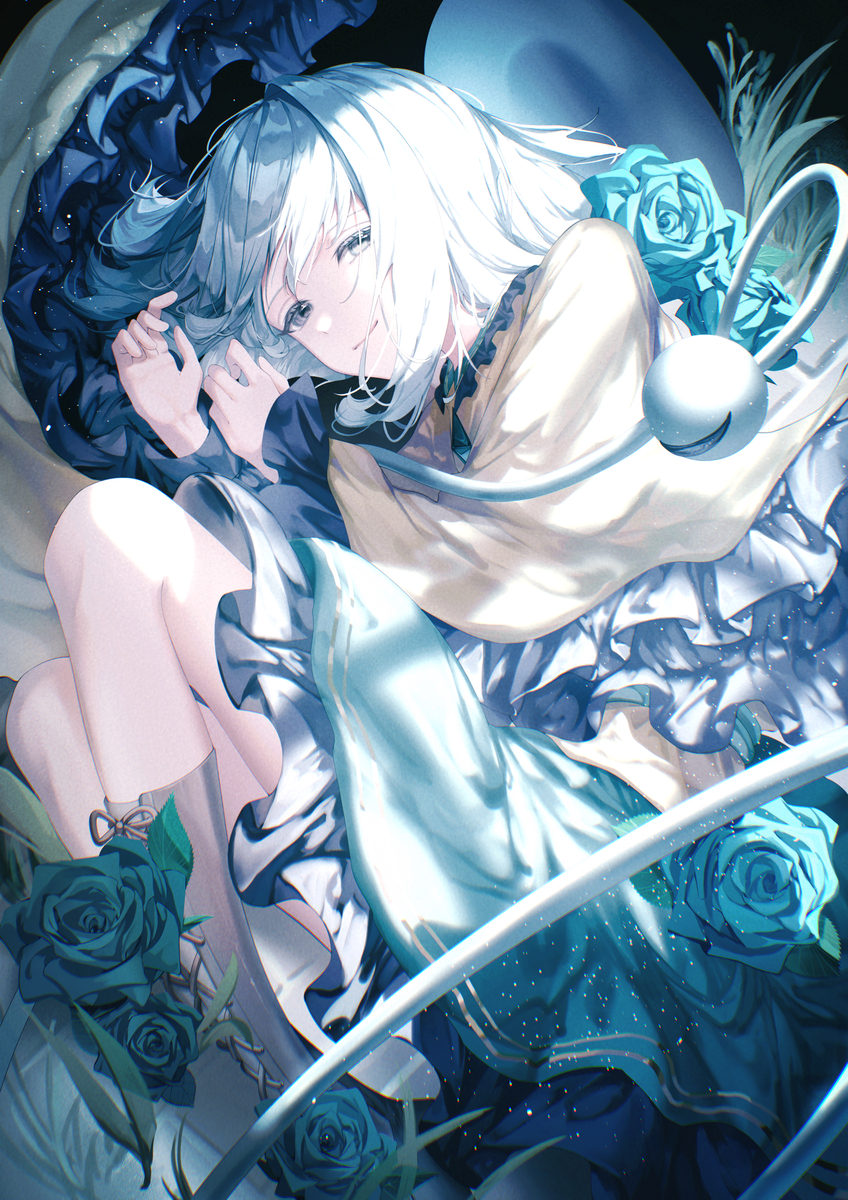 This is a pixiv picture whose title is 胎児よ 胎児よ.