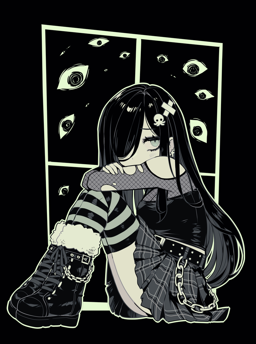 This is a pixiv picture whose title is 👁.