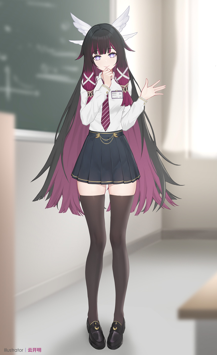 This is a pixiv picture whose title is “少女”哥伦比娅.