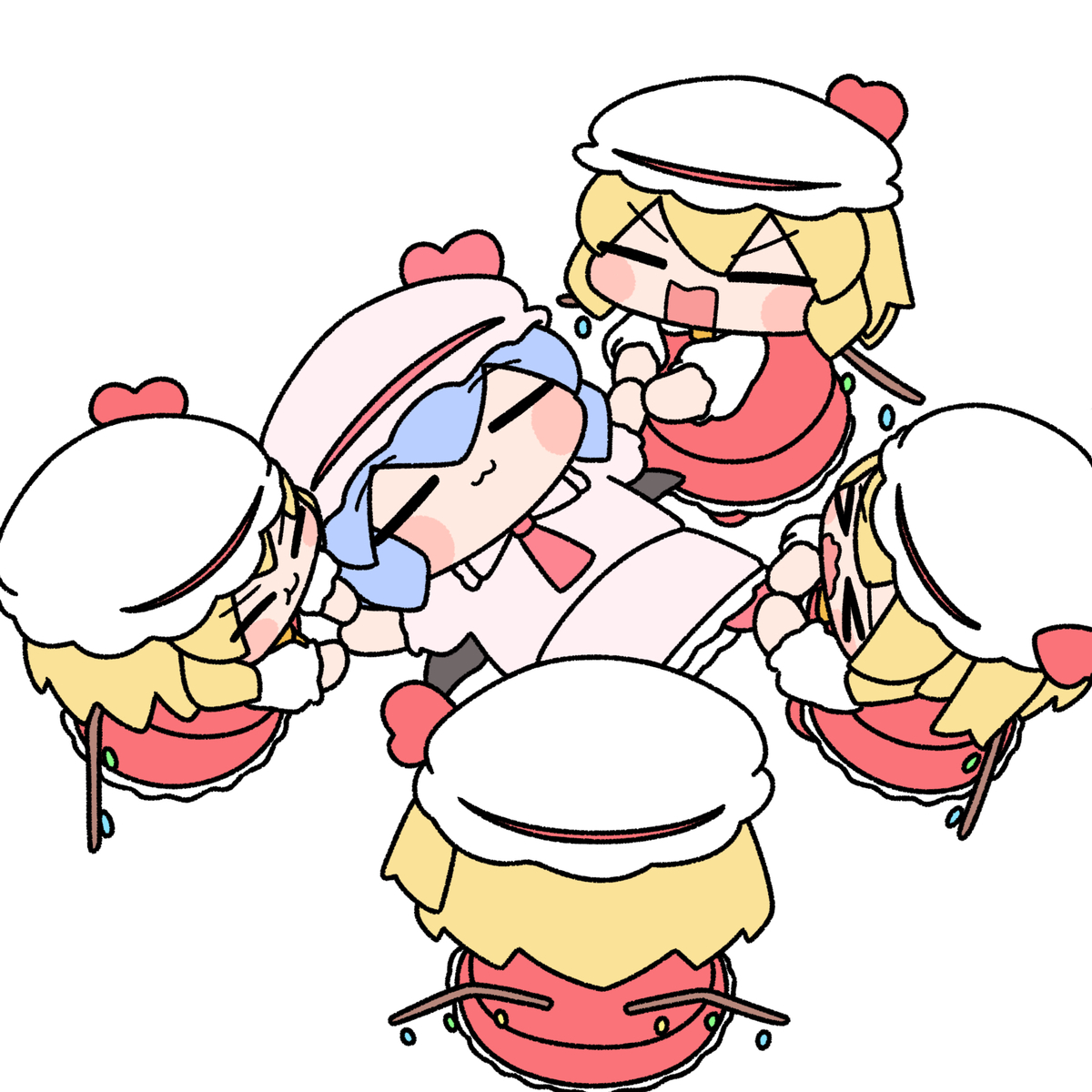 This is a pixiv picture whose title is 4等分の姉様.