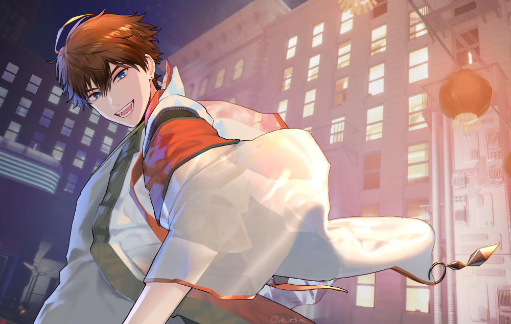 This is a pixiv picture whose title is 北見遊征.