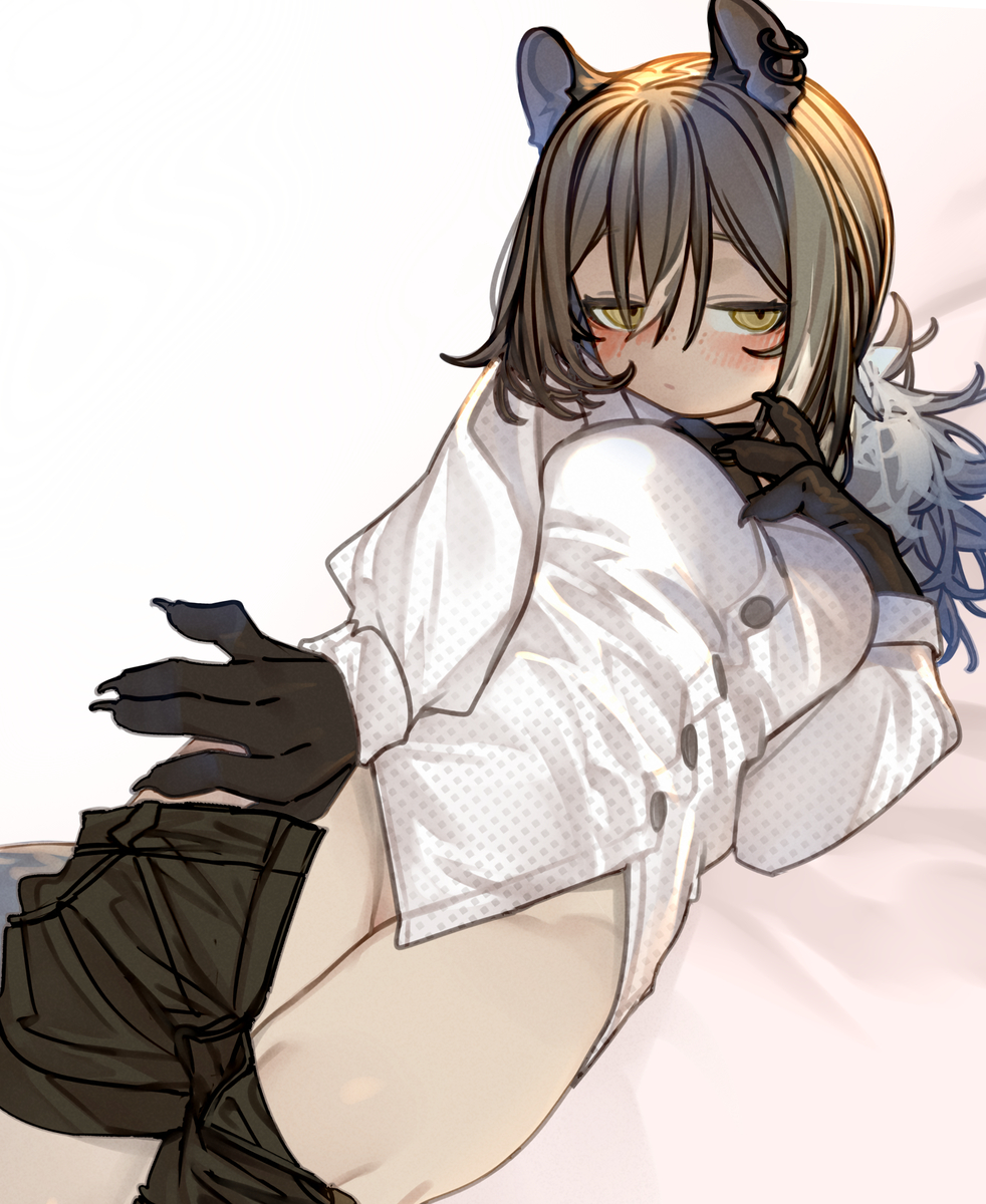 This is a pixiv picture whose title is 🦝.