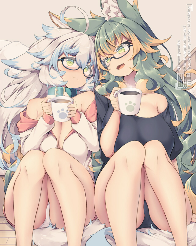 This is a pixiv picture whose title is ホッと一息.