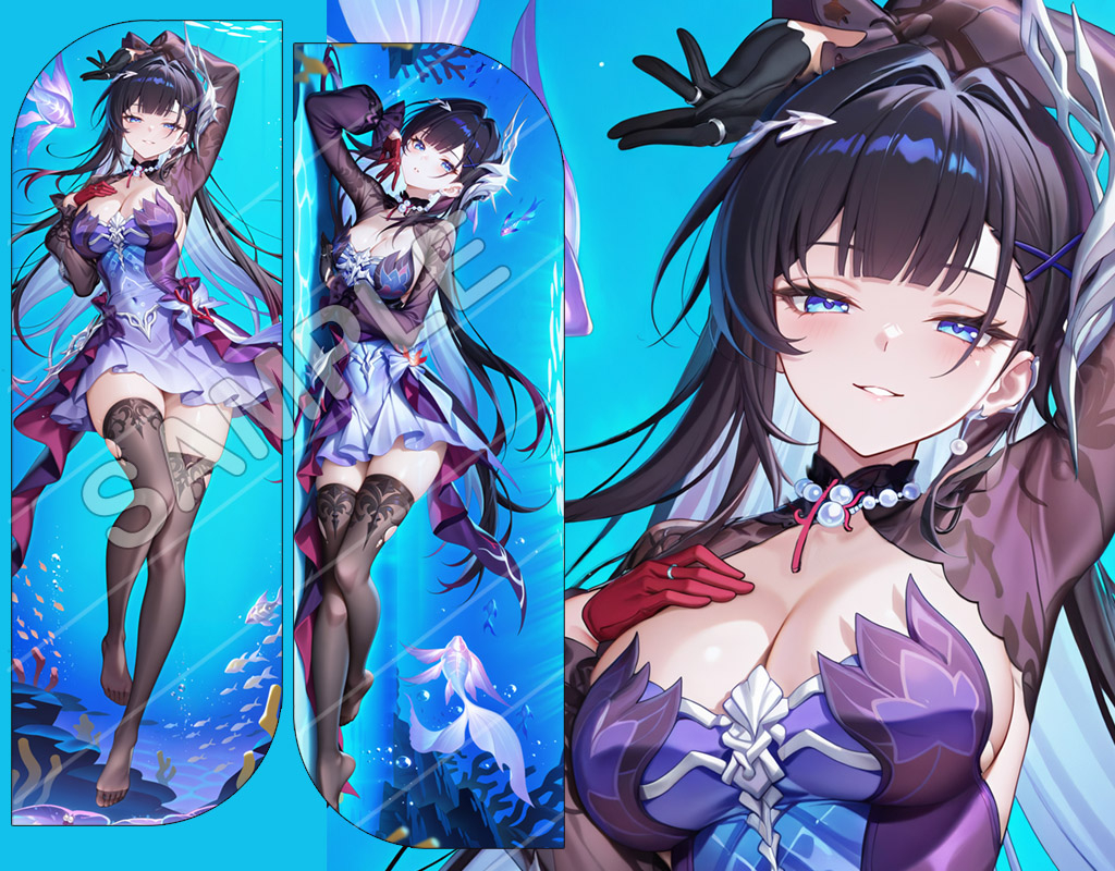 This is a pixiv picture whose title is Hysilens セイレンス (星穹鐵道) 抱き枕カバー.