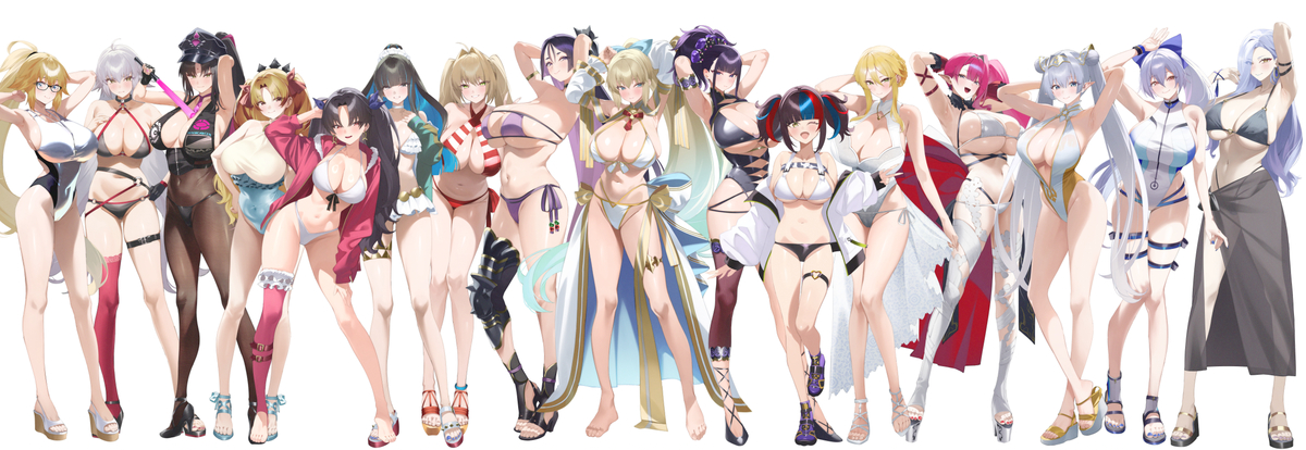 This is a pixiv picture whose title is サマー・イン・カルデア.