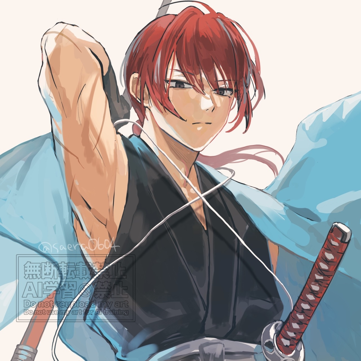 This is a pixiv picture whose title is ここは退くわけにもいかないっすね.