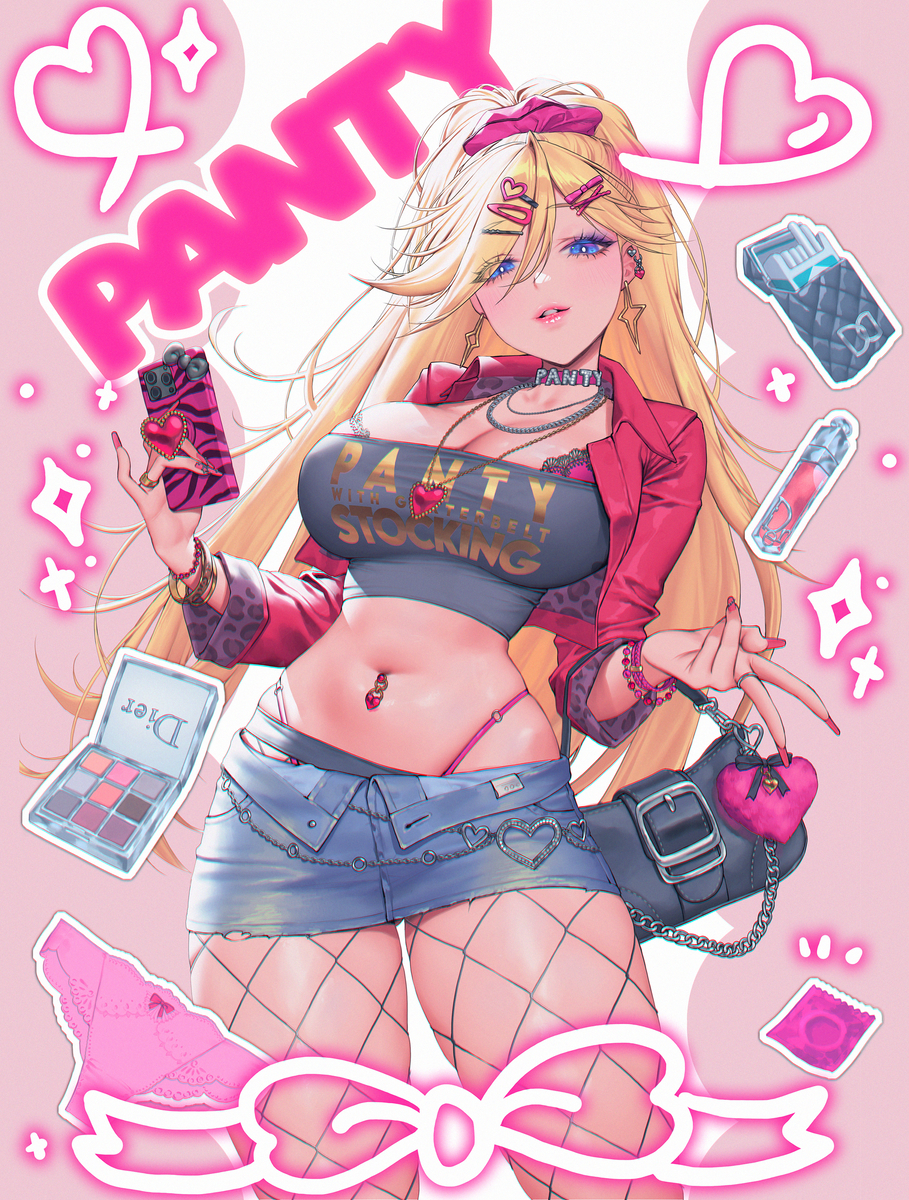 This is a pixiv picture whose title is PANTY & STOCKING.