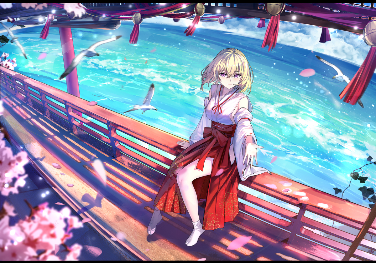 This is a pixiv picture whose title is 女巫初音.