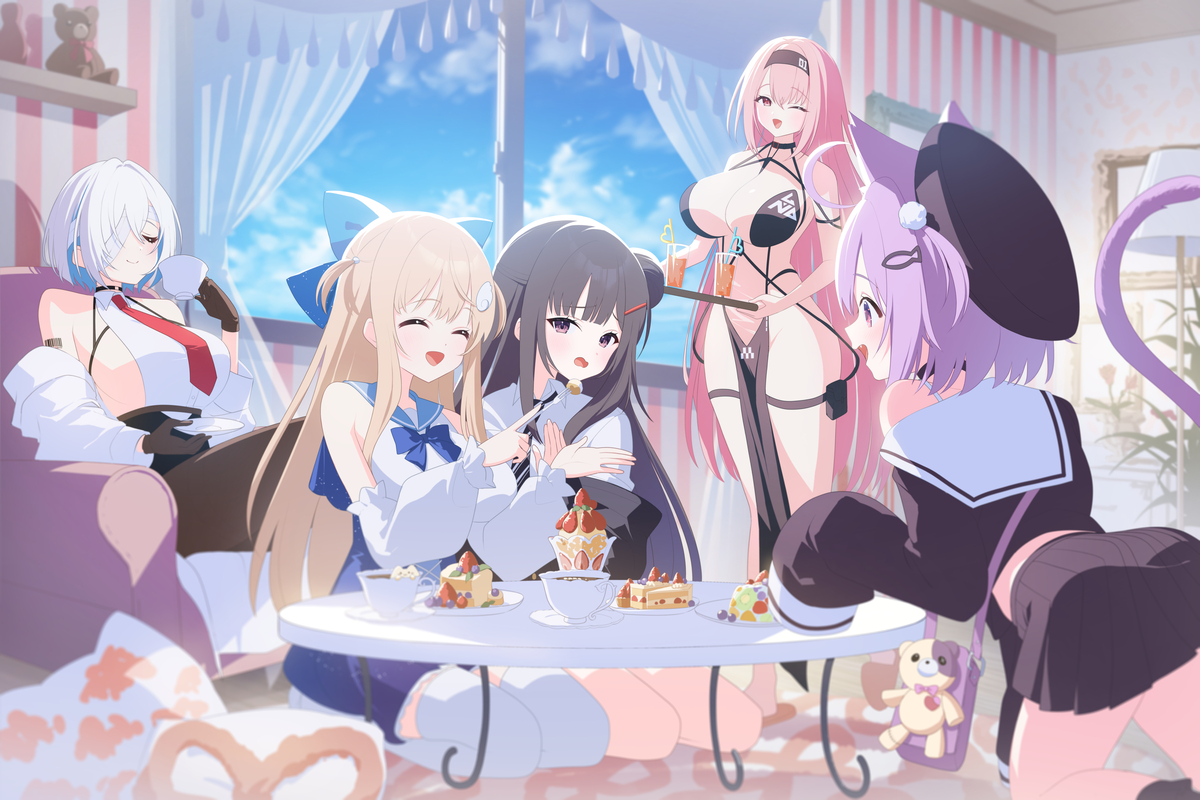 This is a pixiv picture whose title is 【お仕事】ブイライフ‐キービジュアル.