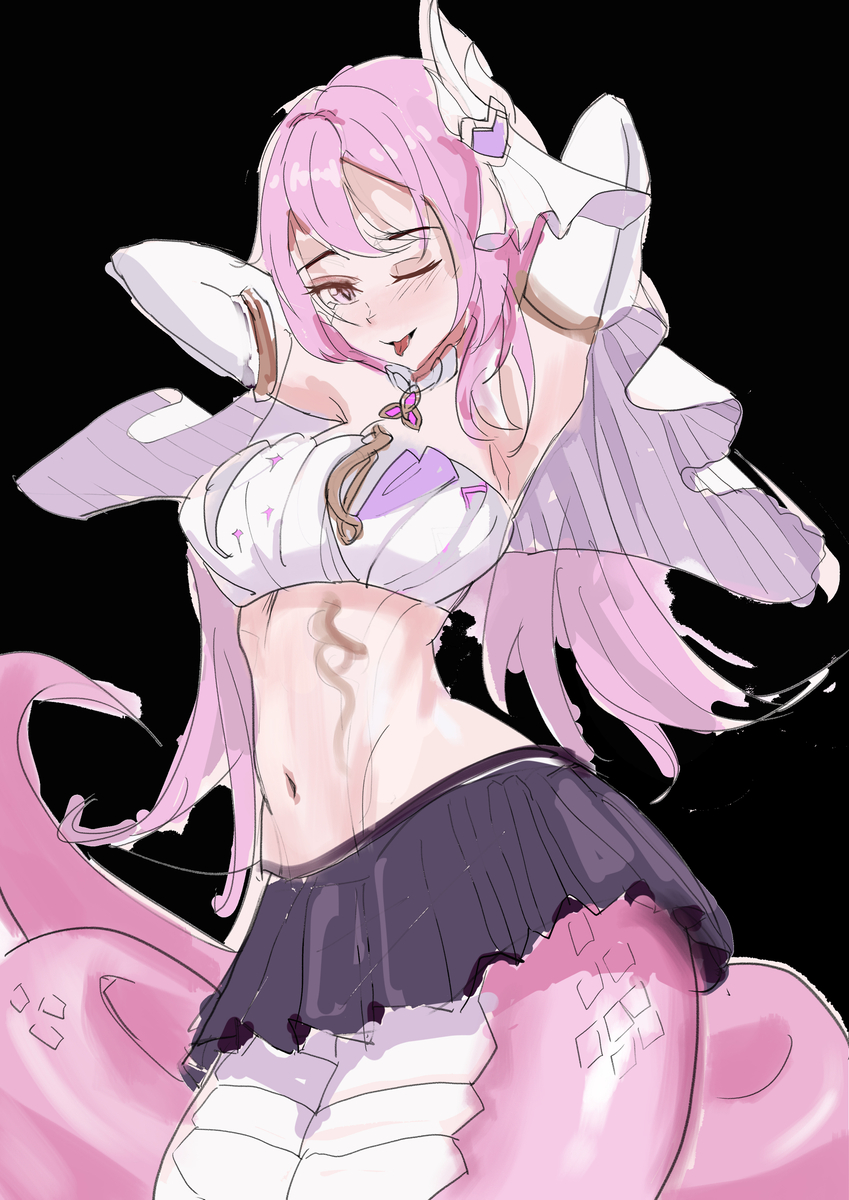 This is a pixiv picture whose title is 被梅比乌斯改造的艾莉西亚.