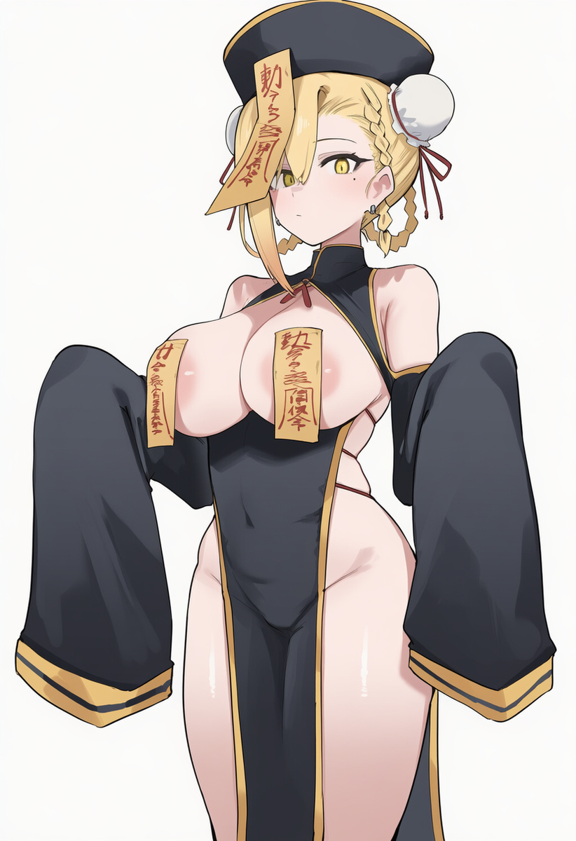 This is a pixiv picture whose title is 金饅頭:殭屍裝😋.