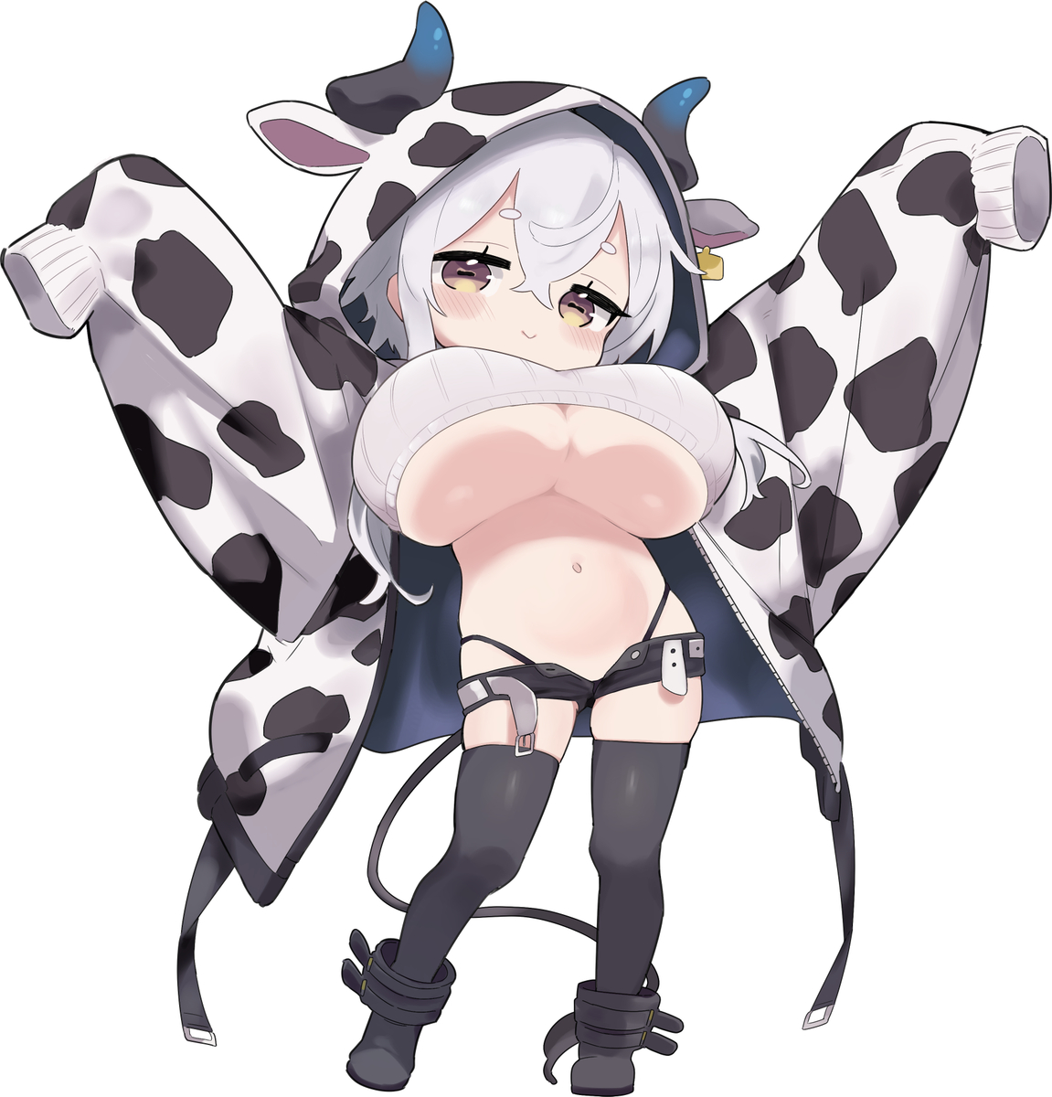 This is a pixiv picture whose title is うしまちみるくちゃん.