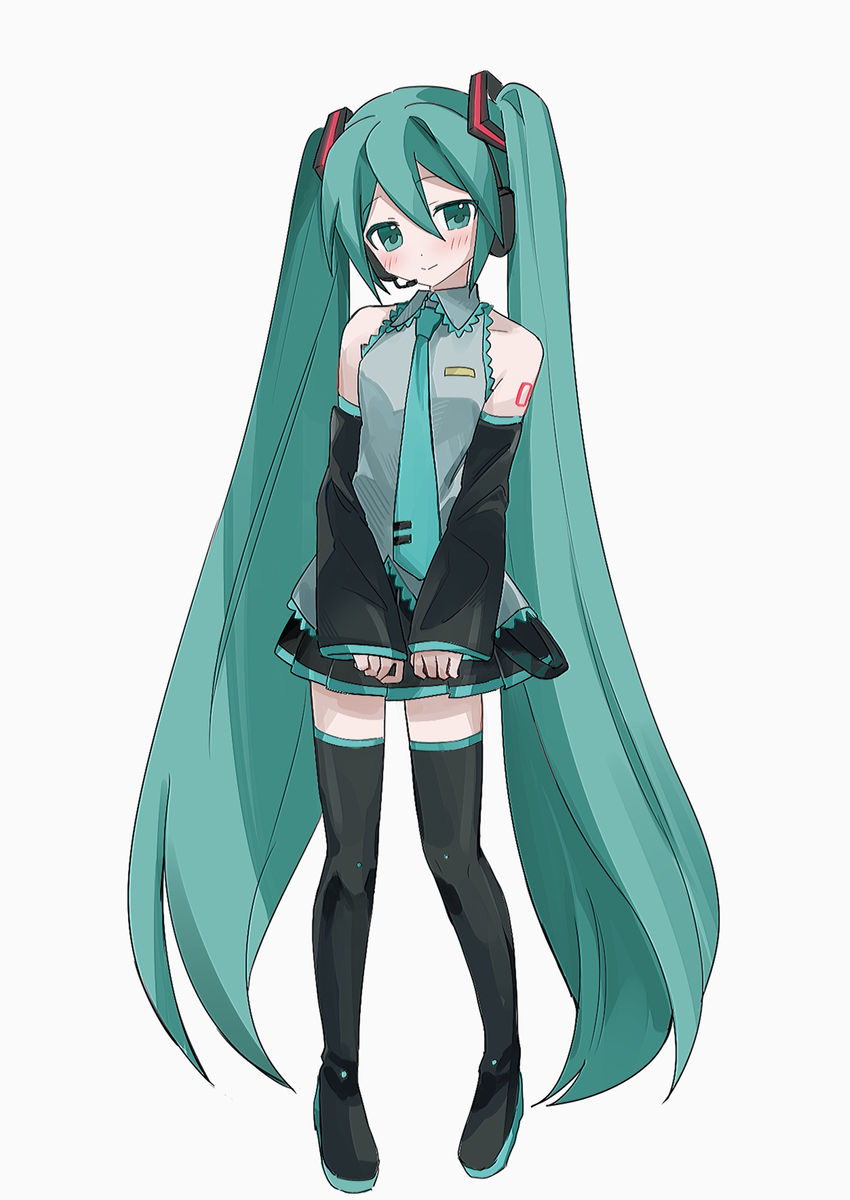 This is a pixiv picture whose title is 初音ミク.