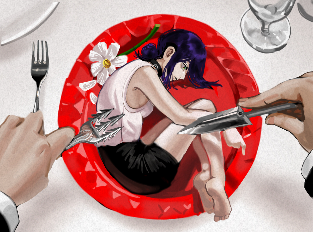 This is a pixiv picture whose title is dinner.