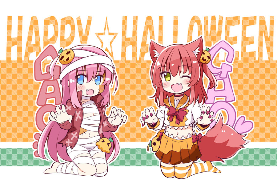 This is a pixiv picture whose title is ぼ喜多ハロウィン2025.