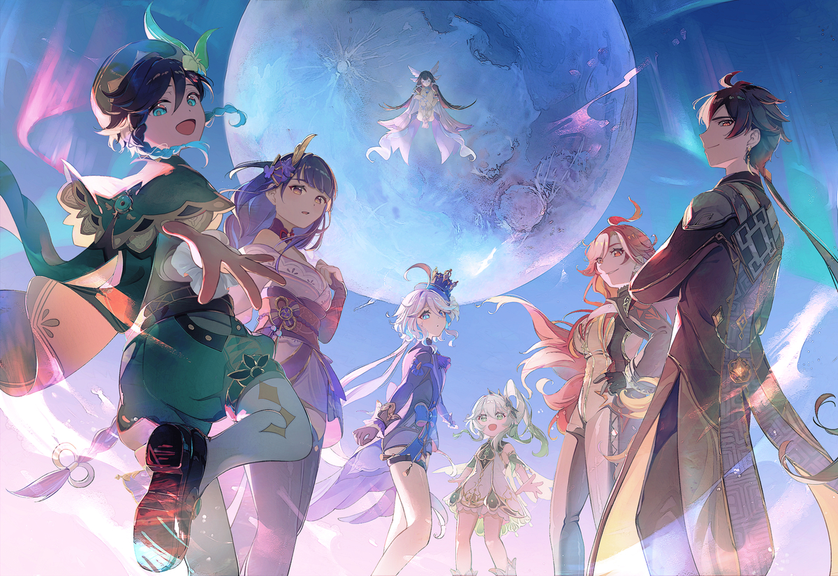 This is a pixiv picture whose title is 5周年おめでとう！.