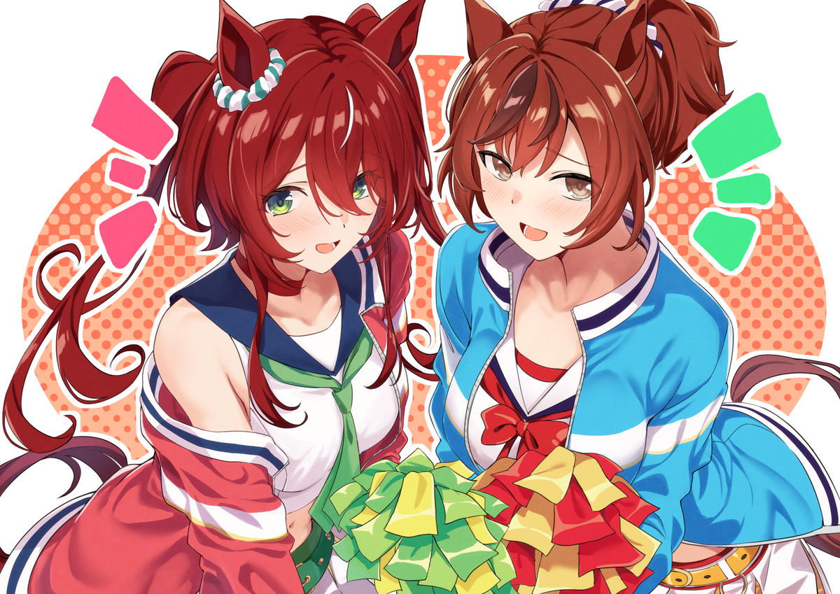 This is a pixiv picture whose title is フレー！フレー！トレーナーさん❤.