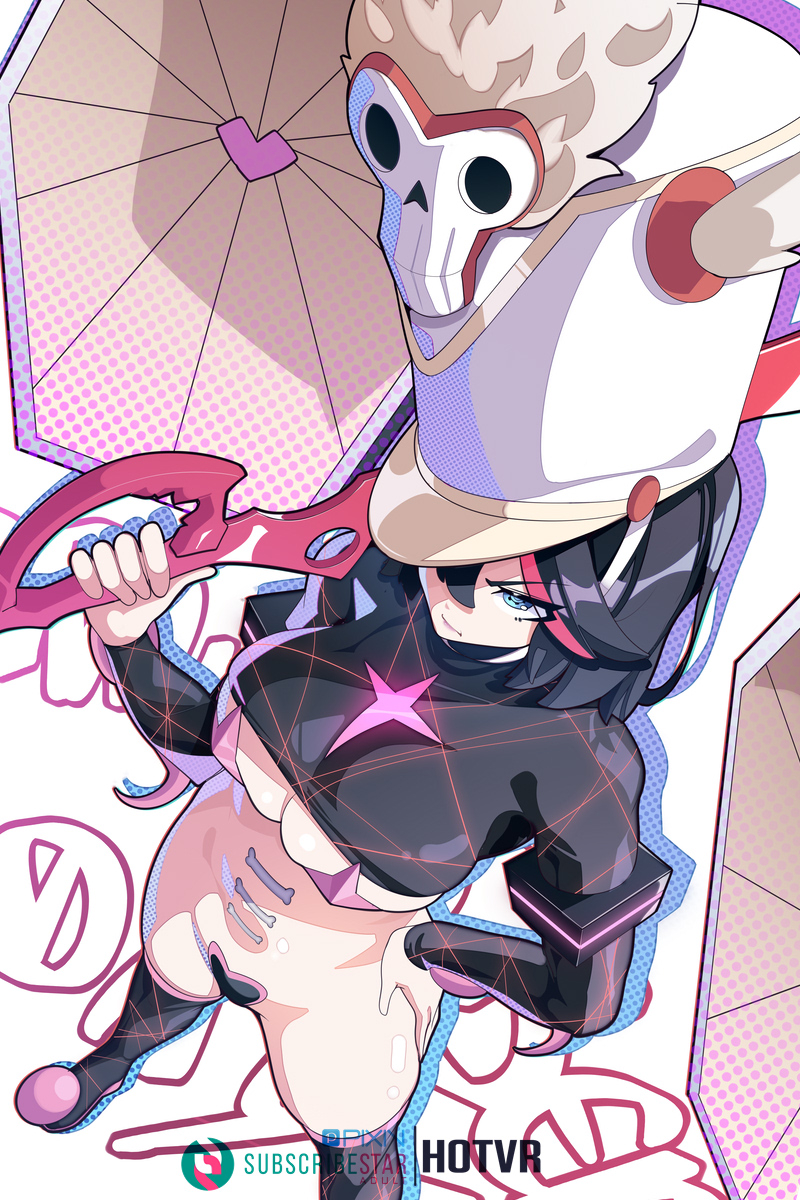 This is a pixiv picture whose title is Ryuko nonon outfit.