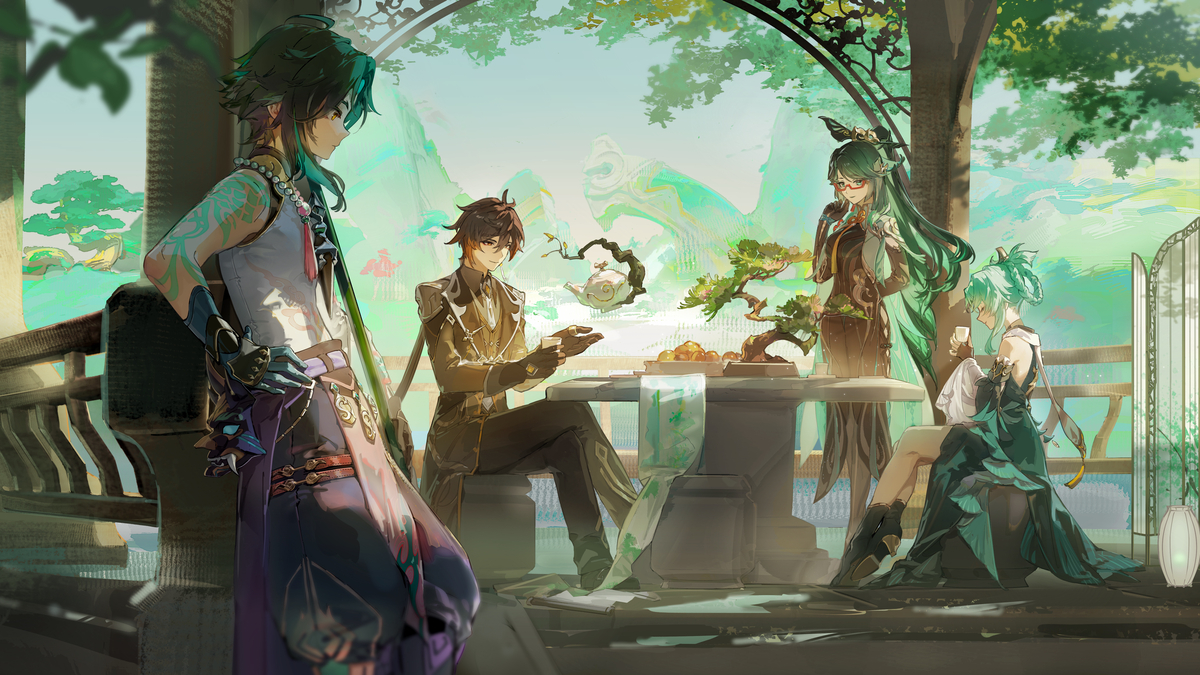 This is a pixiv picture whose title is 五周年贺图！.