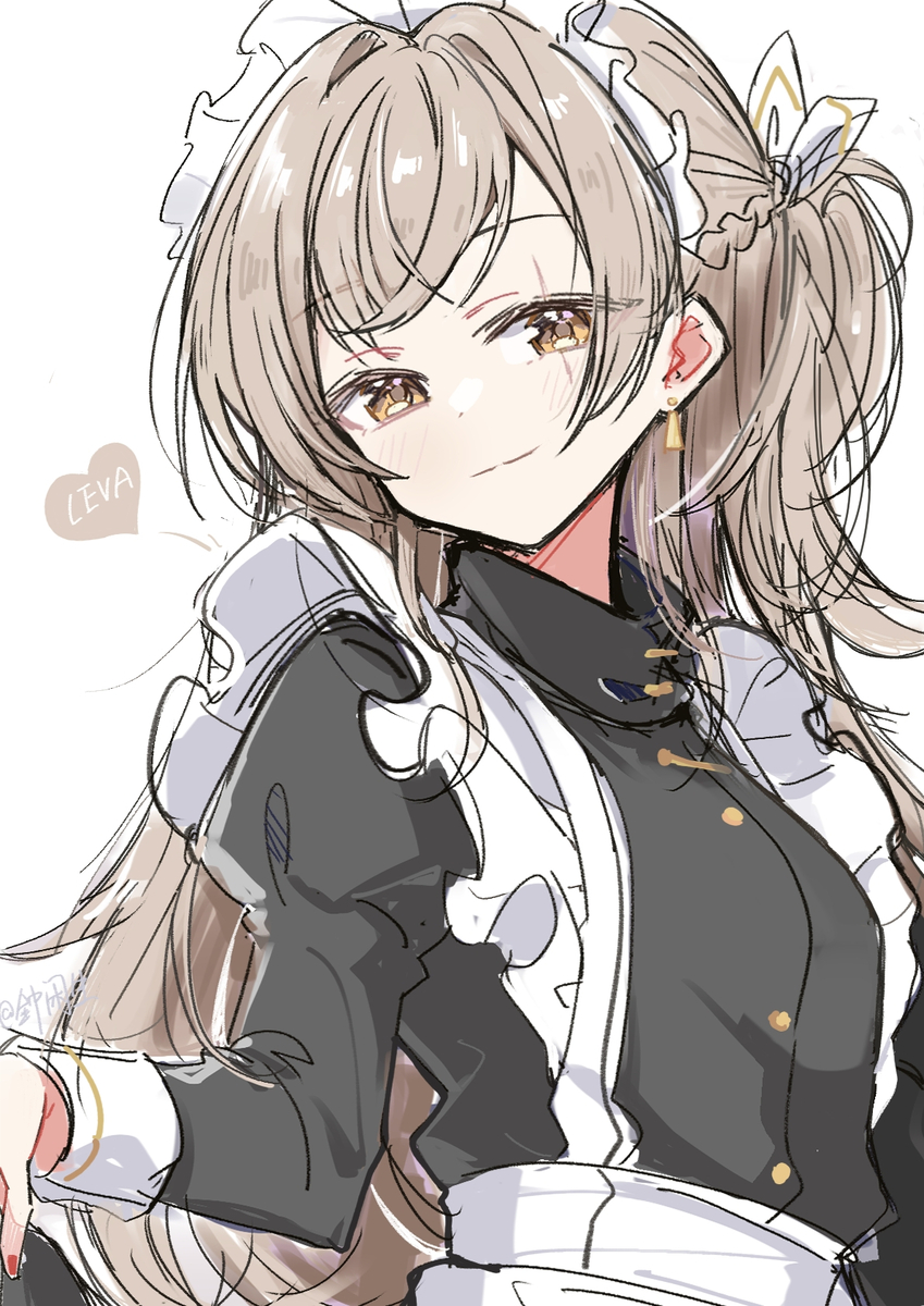 This is a pixiv picture whose title is Leva（メイド服）.